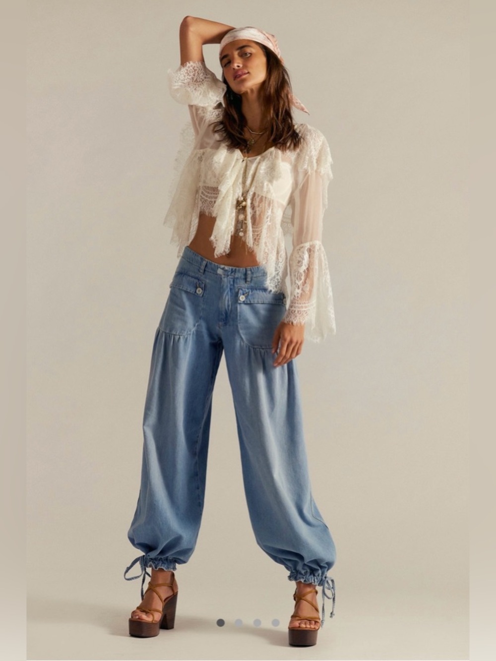 We The Free Lotus Balloon Jeans, NWT, size 28